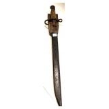 Japanese Arkisaka Bayonet with scabbard and frog