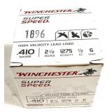 Box of .410 Ga. 2 1/2" No. 6 Winchester target