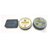 Lot, 3 vintage tobacco tins
