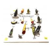 Lot, 12 assorted vintage Arbogast lures