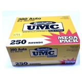 Box of .380 Auto 95-grain Remington MC cartridges,
