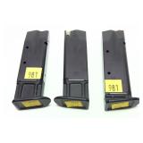 Lot, 3 Smith & Wesson 9mm 10-round magazines