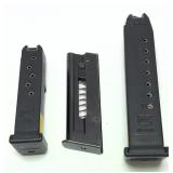 Lot, 3 assorted magazines includes: Glock .380