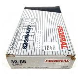 Box of .30-06 Sprg. 150-grain Hi-Shok SP Federal