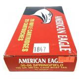 Box of .30-06 Sprg. 150-grain metal case BT