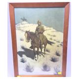 Frederick Remington Framed Print, 19"x14"