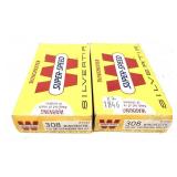 x2- Boxes of .308 WIN 150-grain silvertip