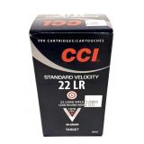 Brick of CCI .22 LR Standard Velocity cartridges,