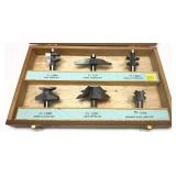 Pittsburgh 6-piece 1/2" shank bits set in wooden
