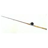 Large boat pole with Penn 60 Long Beach reel,