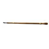 Antique tack lifter with wooden handle, 33" L
