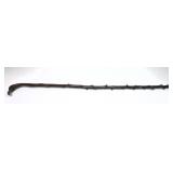 Vintage Wooden carved walking stick with carved