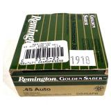 Box of .45 Auto 230-grain Remington jacketed HP