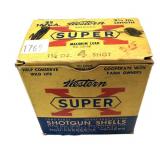 Vintage box of 16 Ga. 2.75" No. 4 Western SuperX