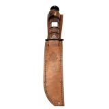 Ka-Bar 9139 US Army knife w/ leather sheath and
