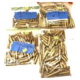 Lot, 4 bags of assorted 6.5x55 once fired brass,