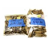 Lot, 2 bags of .223 REM once fired bras marked