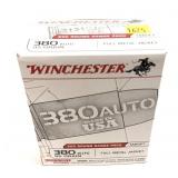 Box of .380 Auto 95-grain Winchester FMJ
