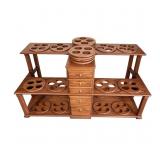 Stoney Creek wooden custom rod rack with