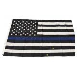 Lot, 2 flags incudes blue line American flag and