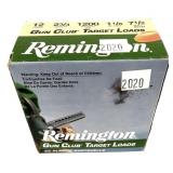 Box of 12 Ga. 2.75" No. 7.5 Remington Gun Club