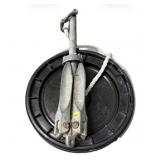 Lot, galvanized folding grapnel anchor with rope