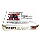 Box of 12 Ga. 2.75" Winchester SuperX rifled
