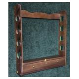 Wooden 4 Gun Wall Rack,