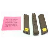 NOT NYS COMPLAINT: Lot, 3 Glock 9mm 17-round