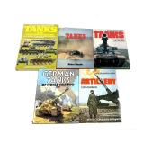 Lot: 5 Tank/ Artillery hardcover books