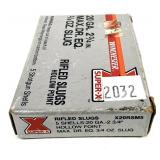 Box of 20 Ga. 2.75" Winchester SuperX rifled HP
