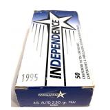 Box of .45 Auto 230-grain FMJ Independence