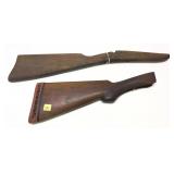 Lot, 2 wooden stocks includes LeFever 20 Ga. and