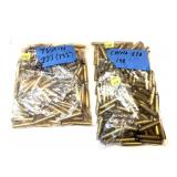 Lot, 2 bags .223 once fired brass marked 132 and