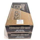 x2- Boxes of .45 Auto 230-grain FMJ Blazer