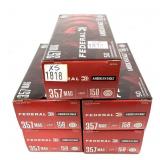 x5- Boxes of .357 Mag. 158-grain Federal JSP