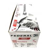 Box of 100 rounds 12 Ga. 2.75" No. 8 Federal