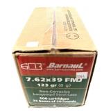 500 rounds of 7.62 x 39mm 125-grain FMJ Barnaul