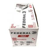 Box of 100 rounds 12 Ga. 2.75" No. 8 Federal