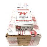 500 rounds of Winchester .380 ACP 95-grain FMJ