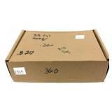 Box of .35 Cal. 200-grain (.360") lead bullets,