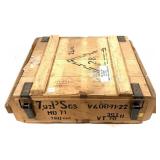 Wooden ammunition box