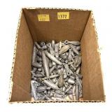 Lot, box of assorted lead weights