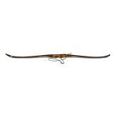 Wooden recurve bow marked #273 L60W45 E537