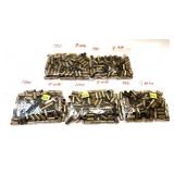 Lot, 5 bags 9mm brass marked 100 pcs. each, 500