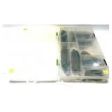 Lot, 2 plastic Plano tackle cases, 1 with