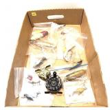 Lot, 11 assorted vintage lures and 2 small