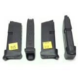 Lot, 4 Glock 9mm 6-round magazines