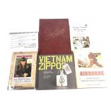 Lot: 6 Assorted books includes: Vietnam Zippos,