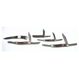 Lot: 5 assorted folding knives, includes:Uncle